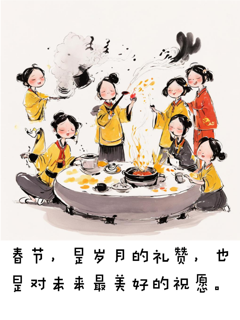 春节主题小林漫画